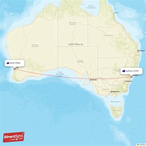 Distance from Sydney to Perth (SYD – PER)